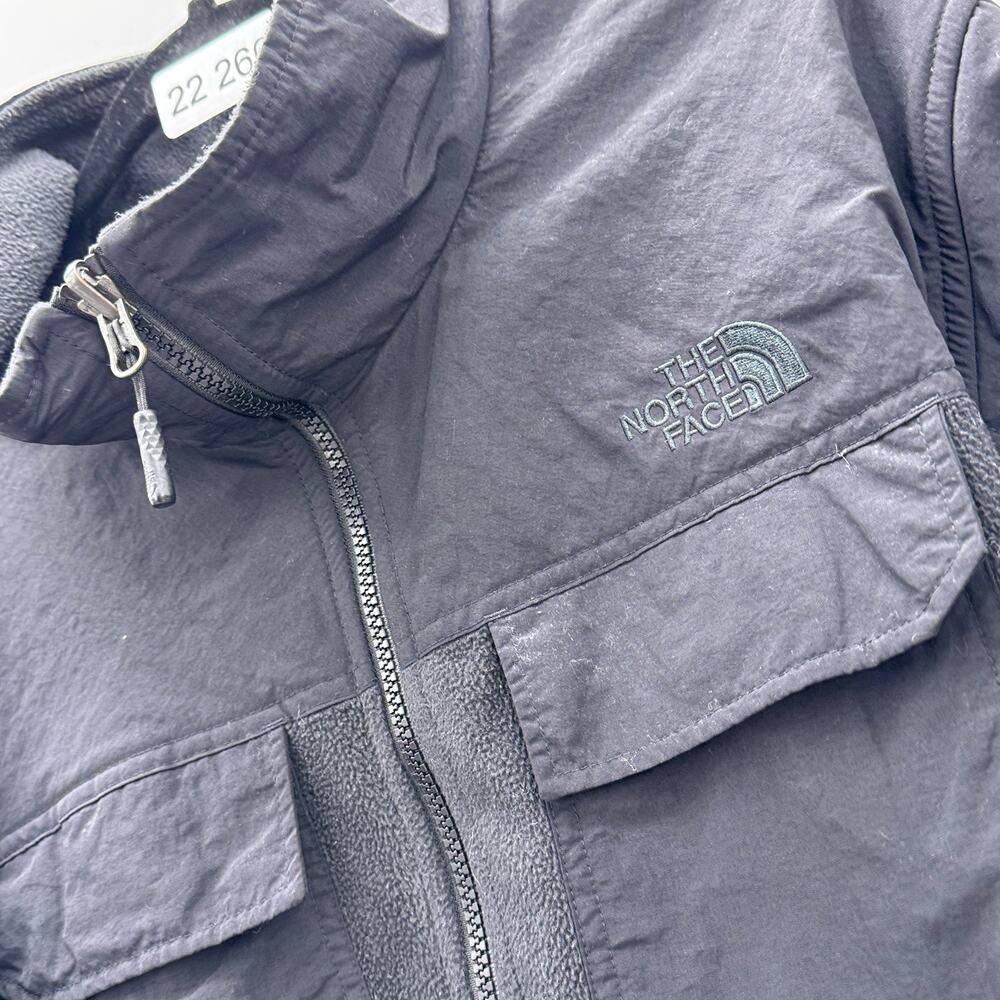 The‎ North Face Fleece Jacket Mens Large Gray Full Zip Outdoor Hiking Softshell